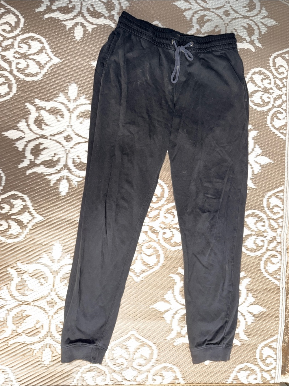 H&M Black Men's Jogger Sweatpants with Drawstring